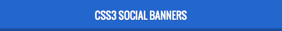 CSS3 Social Banners